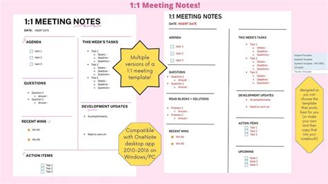 1 1 Notes Template