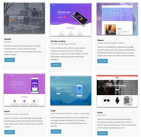 1 Page Web Template