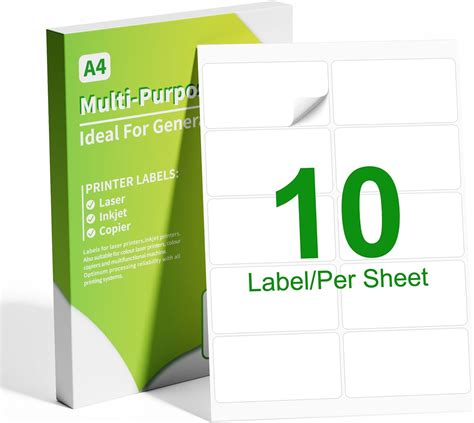 10 Up 2 X 4 Printable Address Labels