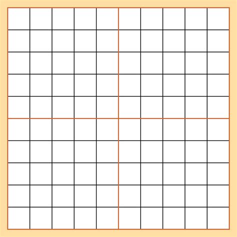 10 X 10 Grid Printable