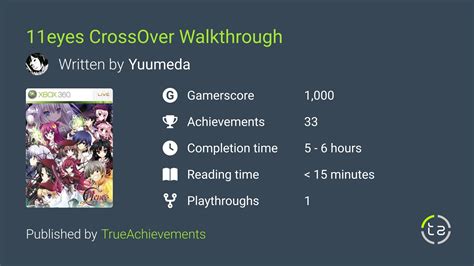 11eyes Crossover Walkthrough