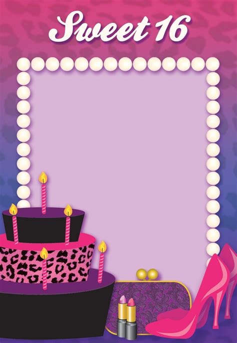 16 Birthday Invitation Templates