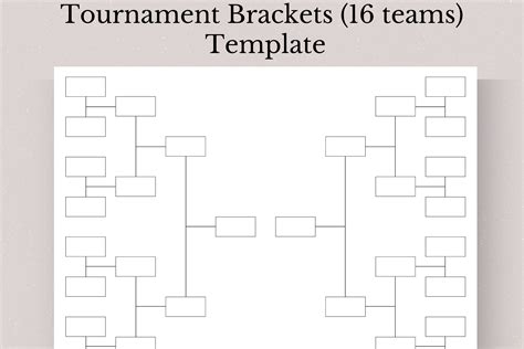 16 Bracket Template