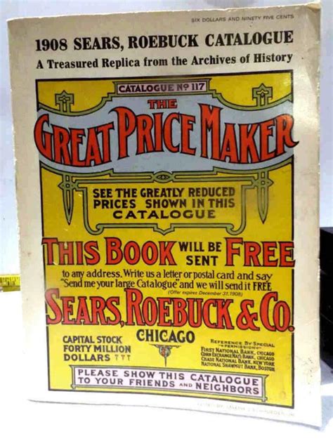 1908 Sears Roebuck Catalogue Replica Value