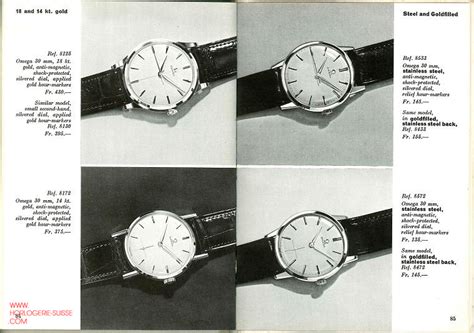 1960 Omega Watch Catalogue Value