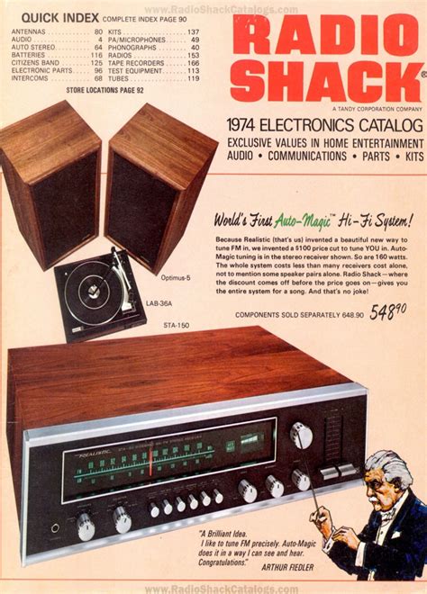 1974 Radio Shack Catalog