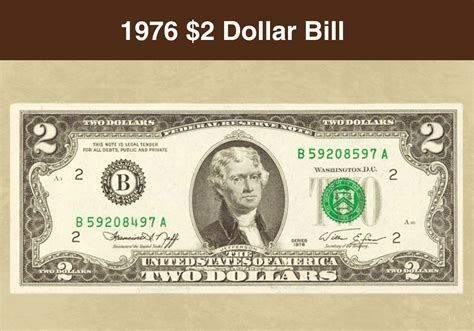 1976 2 Bill Value Chart
