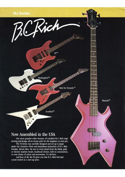 1986 Bc Rich Catalog