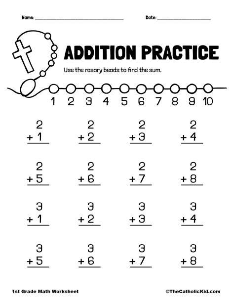 1st Grade Math Problems Printable