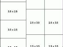 2 5 X 3 5 Card Template