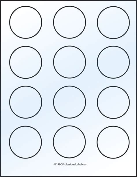 2 Inch Circle Labels Template