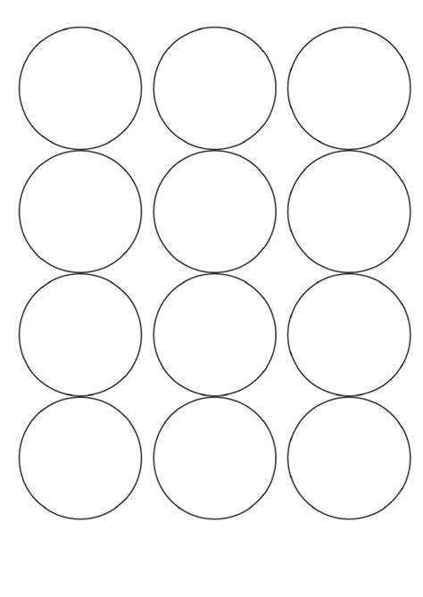 2.5 Round Label Template
