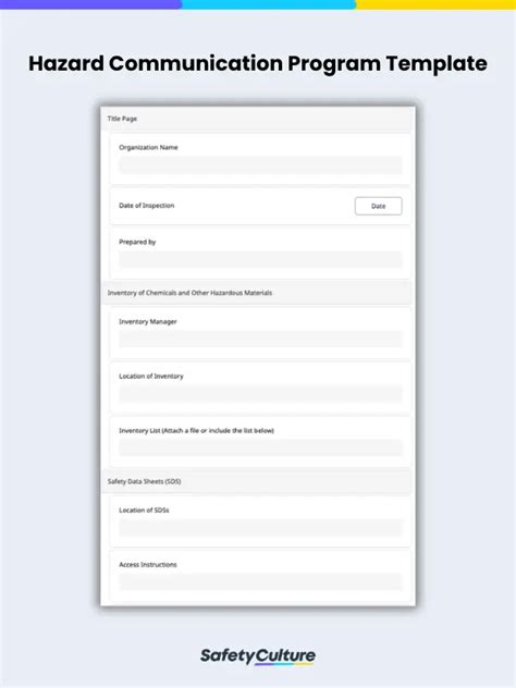 2014 Osha's Hazard Communication Program Template