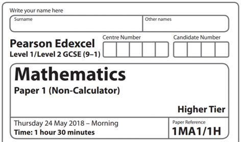 2018 Walkthrough Maths Excel Paper
