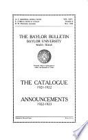 2018-2019 Course Catalogue Baylor