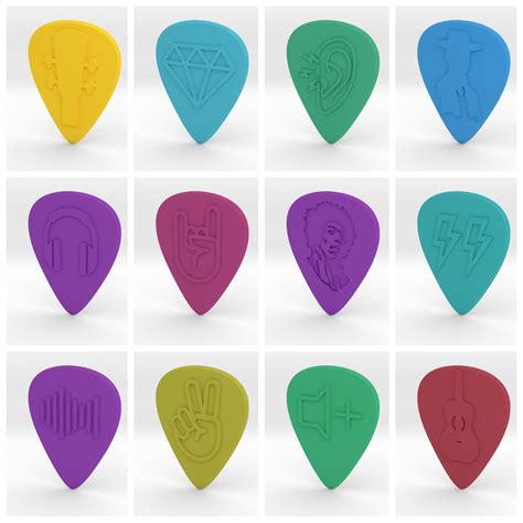 3d Printable Guitar Pick