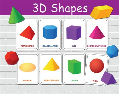 3d Shapes Kindergarten Printable