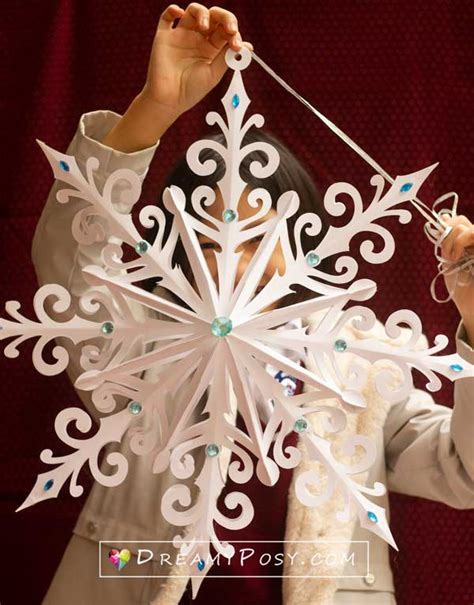 3d Snowflake Paper Template