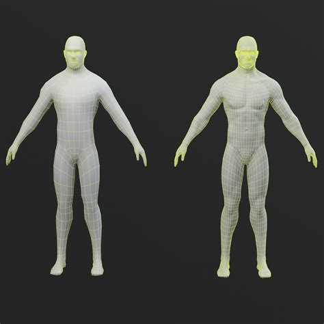 3d Model Male Base Template