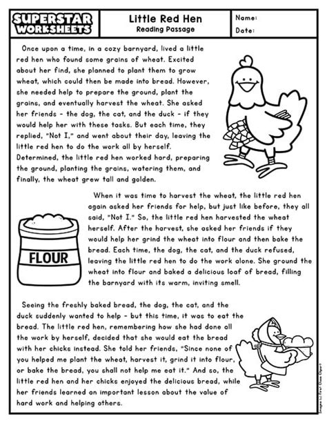 3rd Grade Reading Passages Free Printable