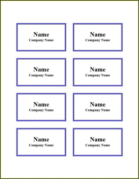 3x4 Name Badge Template