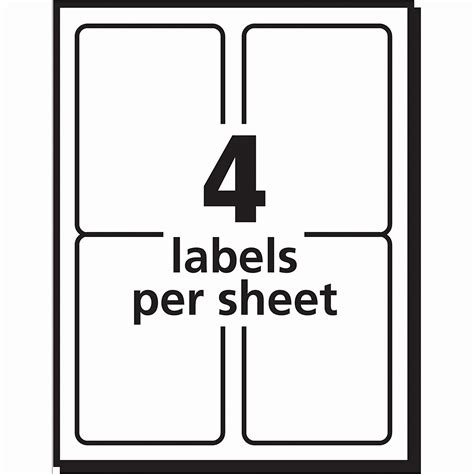 4 Labels Per Sheet Template Word