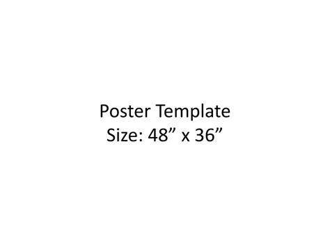 48 X 36 Powerpoint Poster Template