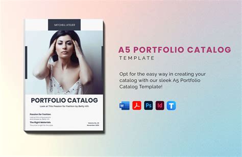 4x9 Catalog Portfolio Template Psd