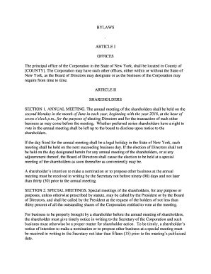 501 C 3 Bylaws Template