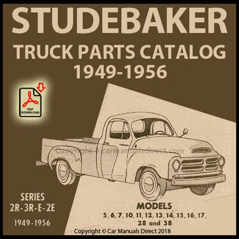 55 Studebaker Pickup Parts Catalogs