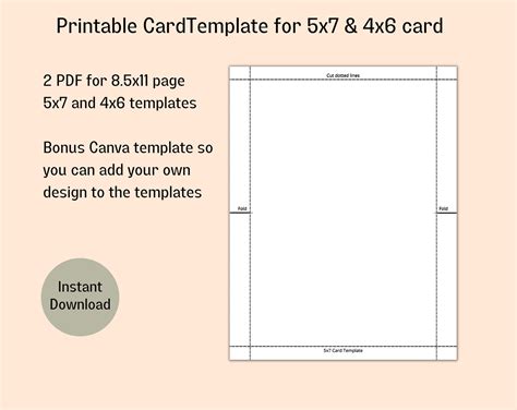 6 Card Template