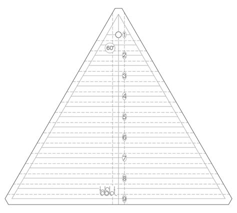 60 Degree Triangle Template