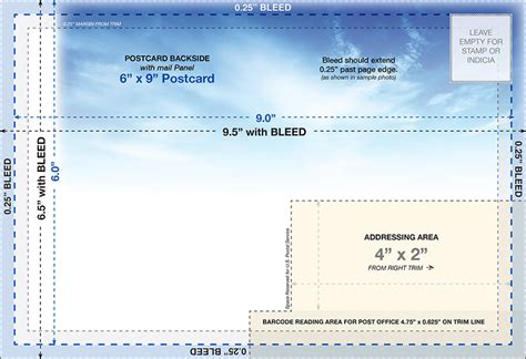 6x9 Postcard Mailing Template