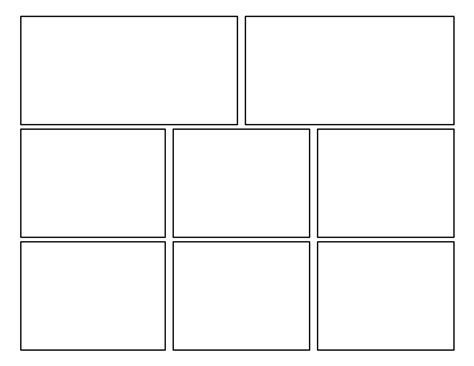 8 Panel Comic Strip Template