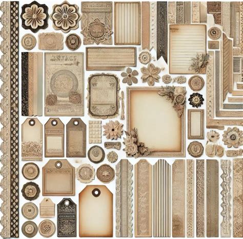 8 X 8 Printable Scrapbook Pages With Fra Es