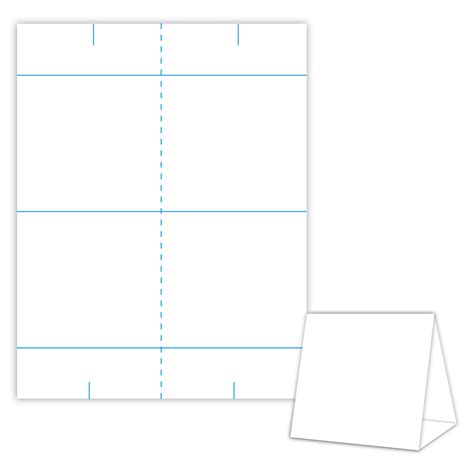 8.5x11 Table Tent Template
