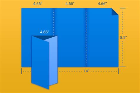 8.5x14 Trifold Indesign Template