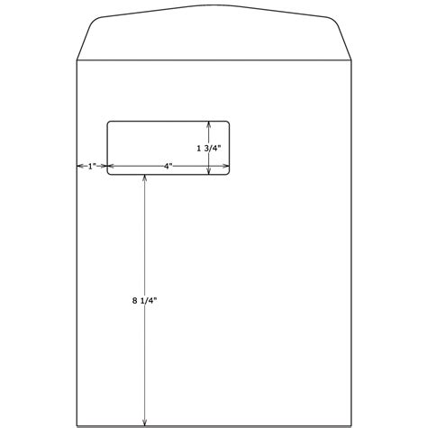 9x12 Window Envelope Template