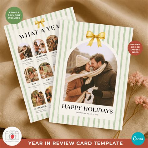 A Year In Review Christmas Card Template