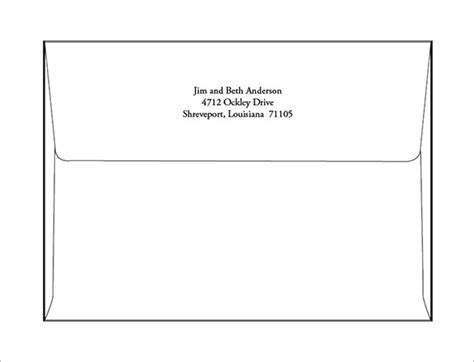 A7 Envelope Template