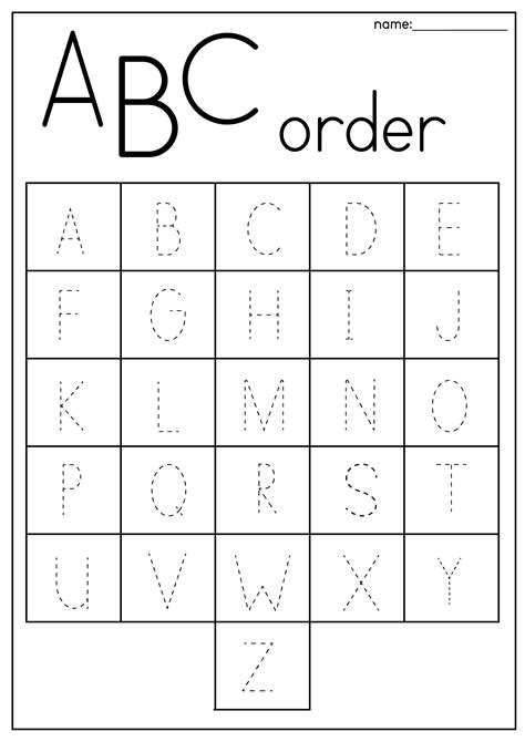 Abc Preschool Worksheets Printables Free