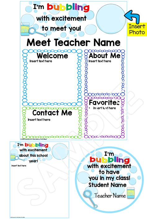 About Me Template For Teachers