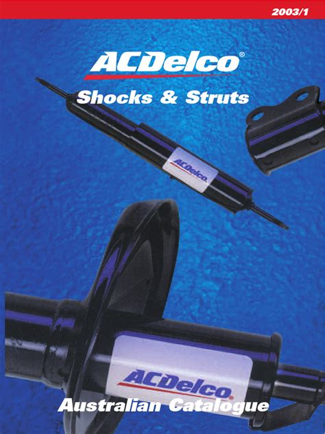 Ac Delco Shock Absorber Catalogue