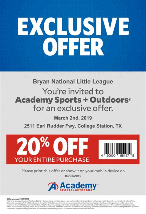 Academy Printable Coupons