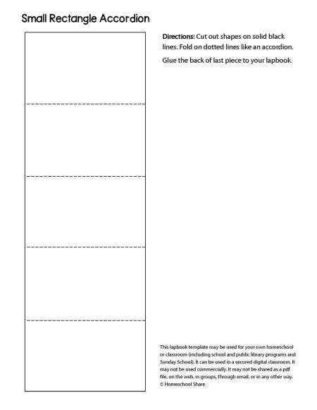 Accordion Book Template