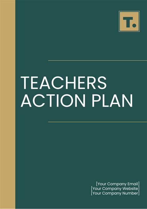 Action Plan Template For Teachers