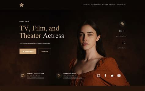 Actor Website Templates