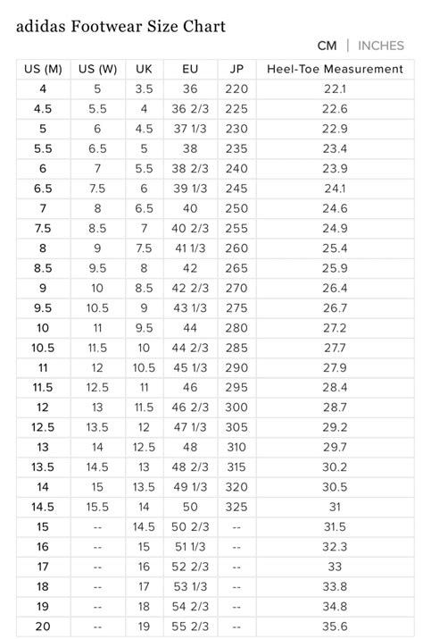 Adidas Climacool Size Chart