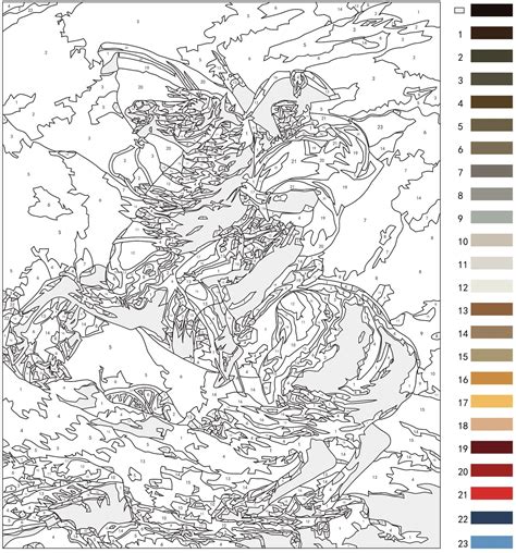Advanced Paint By Number Printable