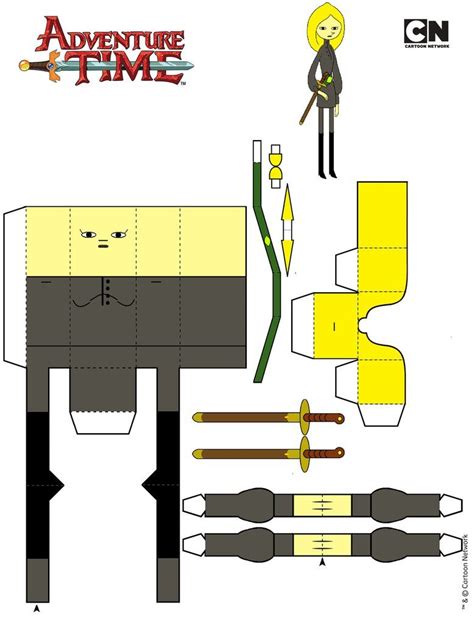 Adventure Time Papercraft Template